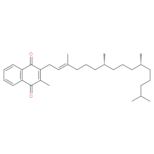 Структурная формула Фитоменадион