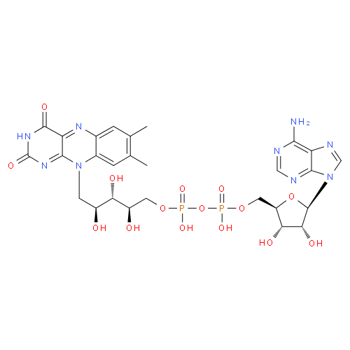 Структурная формула Флавинаденина динуклеотид
