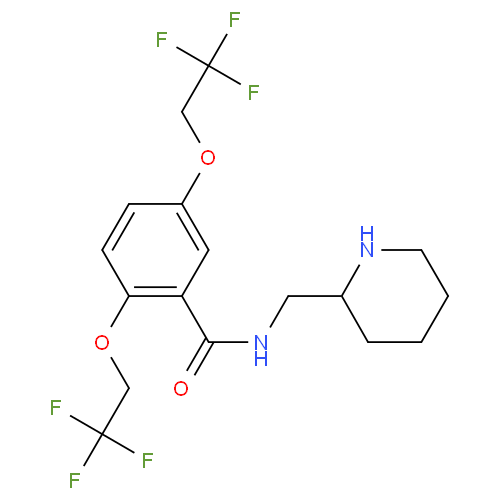 Структурная формула Флекаинид