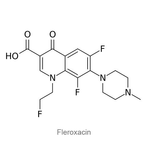 Флероксацин структурная формула
