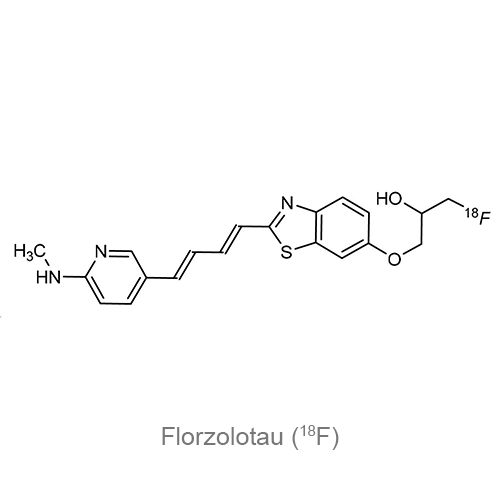 Флорзолотау (<sup>18</sup>F) структурная формула