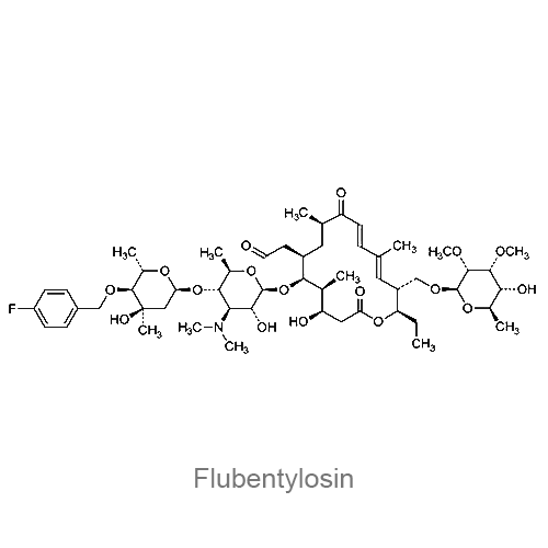 Структурная формула Флубентилозин