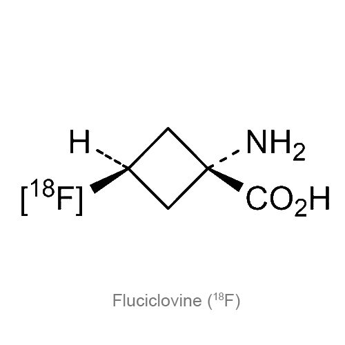 Флуцикловин (<sup>18</sup>F) структурная формула