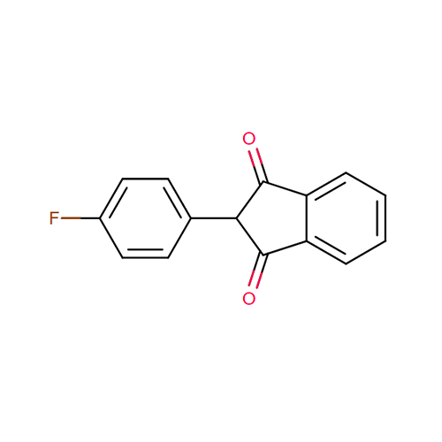 Флуиндион структурная формула