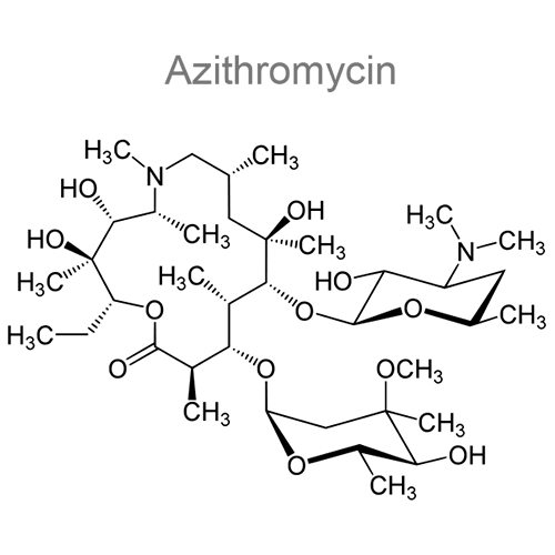 Структурная формула 2 Флуконазол + Азитромицин + Секнидазол
