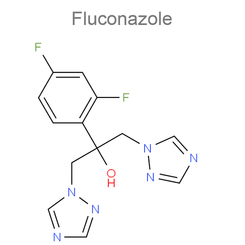 Структурная формула Флуконазол + Азитромицин + Секнидазол