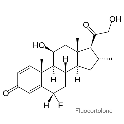 Структурная формула Флуокортолон