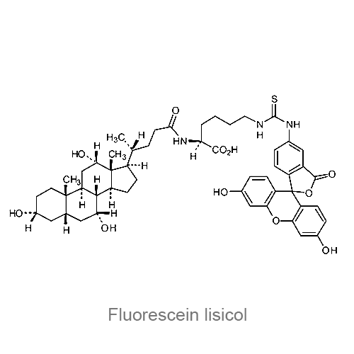 Флуоресцеин лизикол структурная формула