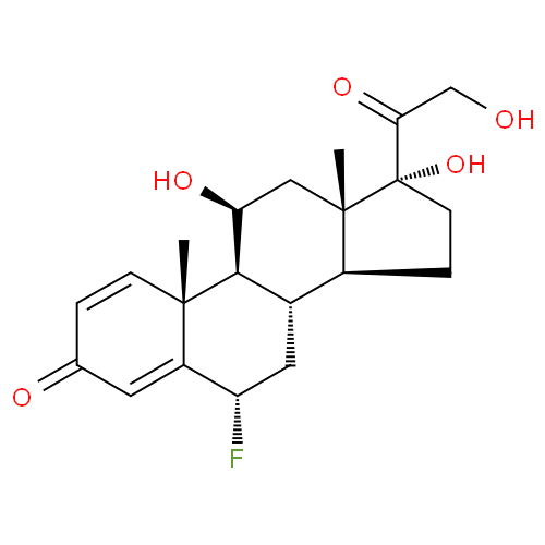 Структурная формула Флупреднизолон