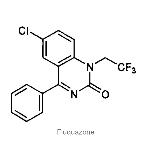 Структурная формула Флуквазон