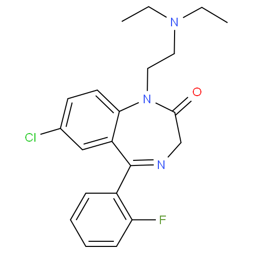 Структурная формула Флуразепам