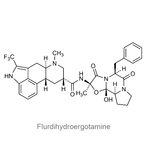 Структурная формула Флурдигидроэрготамин