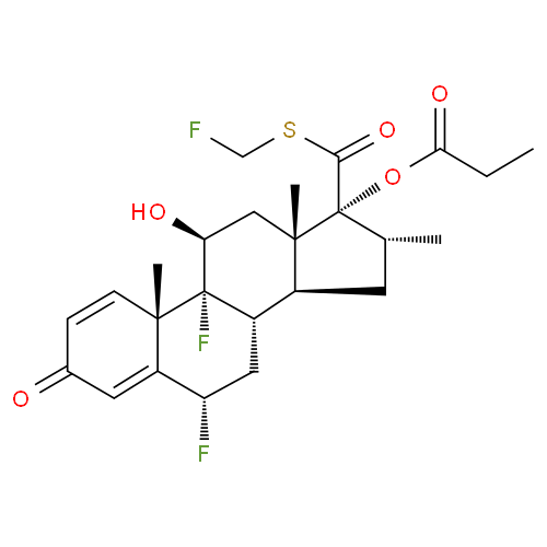 Флутиказона пропионат структурная формула