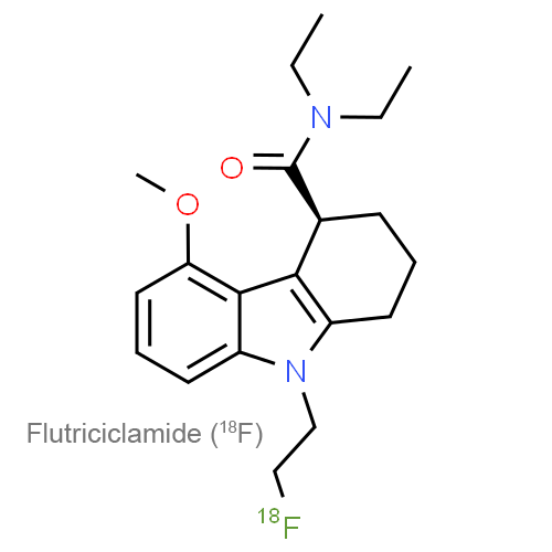 Флутрицикламид (<sup>18</sup>F) структурная формула