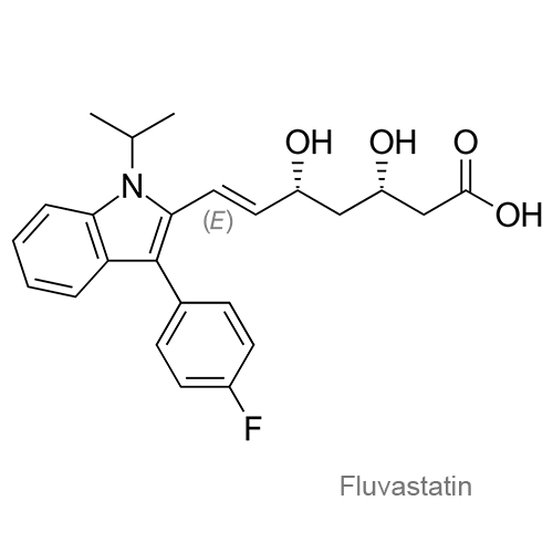 Флувастатин структурная формула