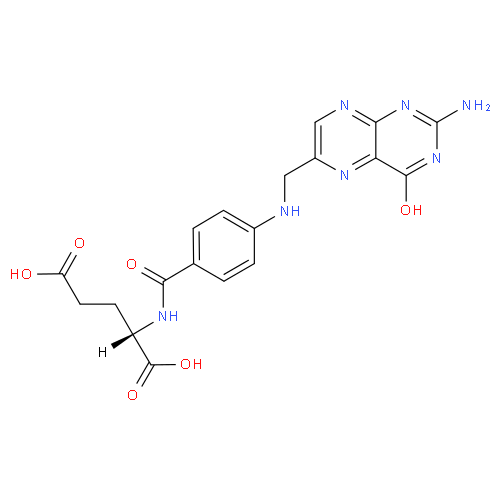 Фолиевая кислота структурная формула