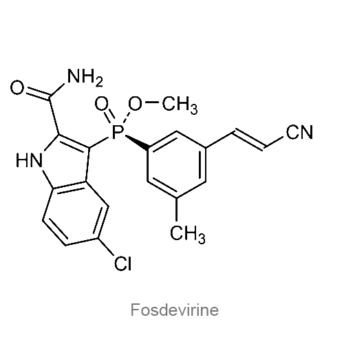 Структурная формула Фосдевирин