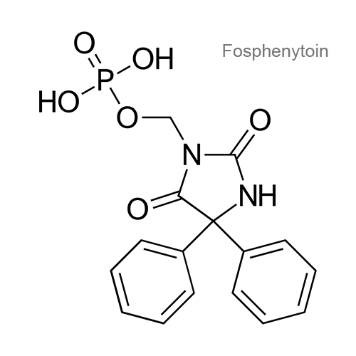 Структурная формула Фосфенитоин