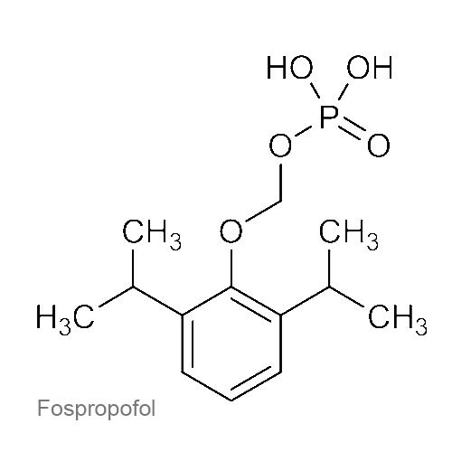 Структурная формула Фоспропофол