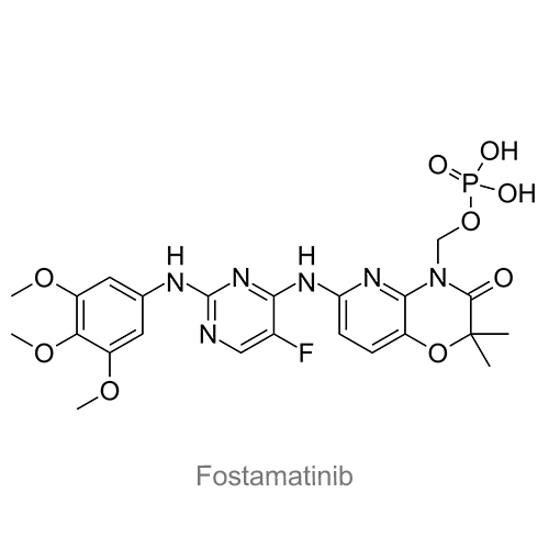 Структурная формула Фостаматиниб