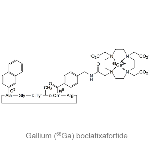 Структурная формула Галия (<sup>68</sup>Ga) боклатиксафортид
