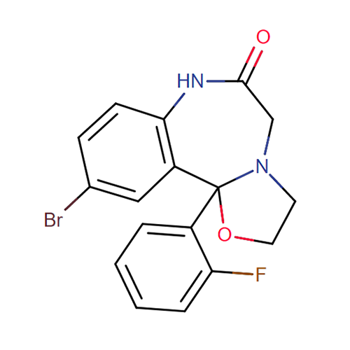 Галоксазолам структурная формула