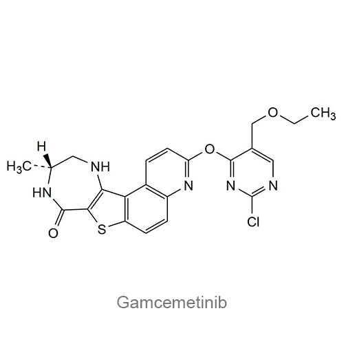 Структурная формула Гамцеметиниб