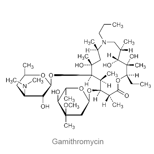Структурная формула Гамитромицин