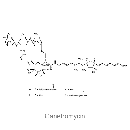 Структурная формула Ганэфромицин
