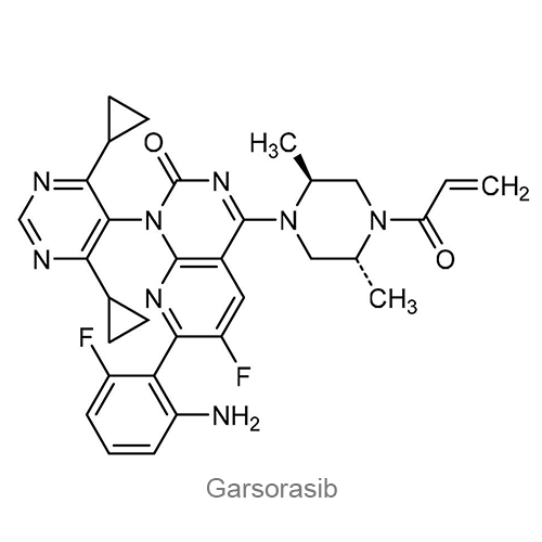 Структурная формула Гарсорасиб