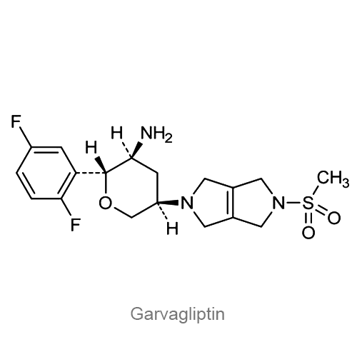 Структурная формула Гарваглиптин