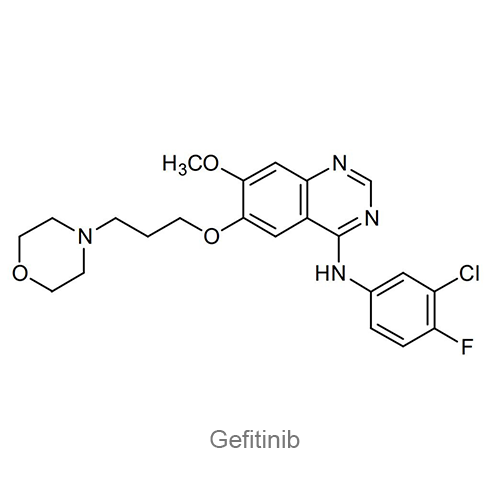 Структурная формула Гефитиниб