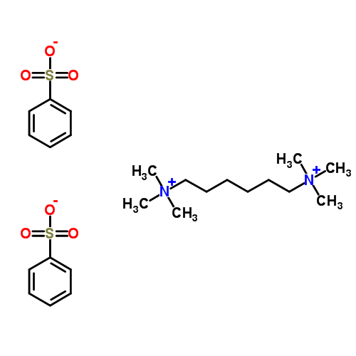 Структурная формула Гексаметония бензосульфонат