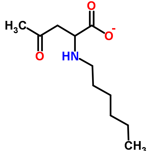 Структурная формула Гексиламинолевулинат