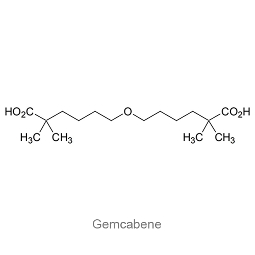 Структурная формула Гемкабен