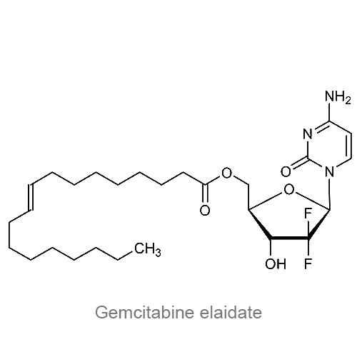 Структурная формула Гемцитабин элаидат