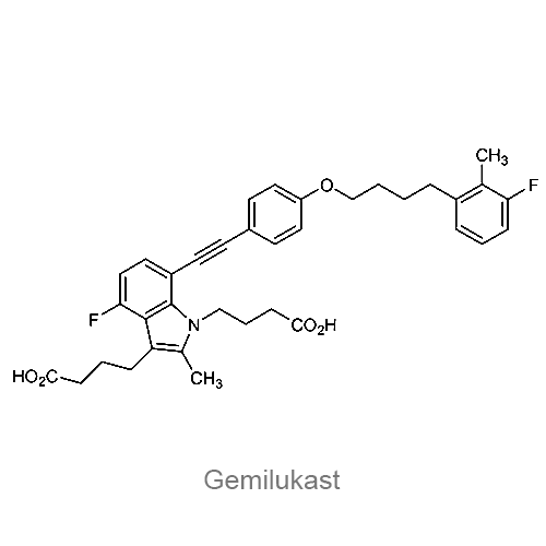 Структурная формула Гемилукаст