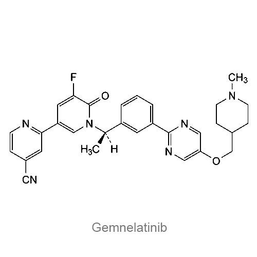 Структурная формула Гемнелатиниб