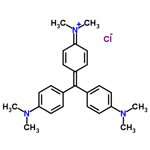 Структурная формула Генциановый фиолетовый