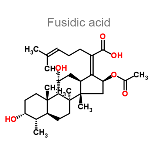Структурная формула 2 Гентамицин + Фузидовая кислота
