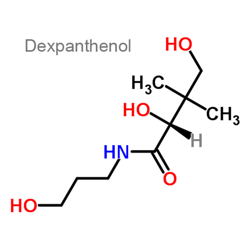 Структурная формула 2 Гепарин натрия + Декспантенол + Диметилсульфоксид