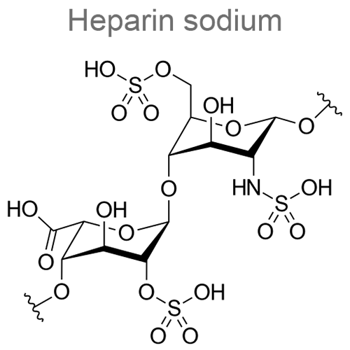 Структурная формула Гепарин натрия + Декспантенол + Диметилсульфоксид