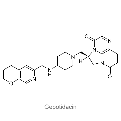 Структурная формула Гепотидацин