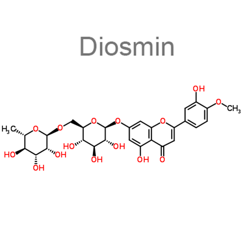Структурная формула 2 Гесперидин + Диосмин