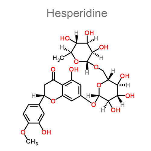 Структурная формула Гесперидин + Диосмин