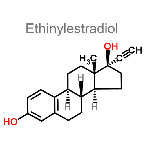 Структурная формула 2 Гестоден + Этинилэстрадиол