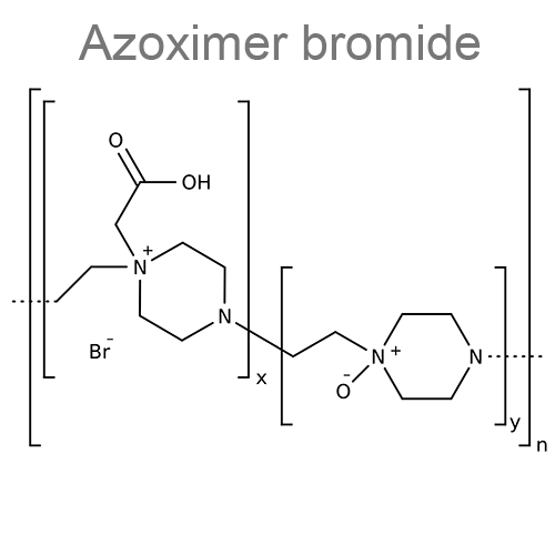 Гиалуронидаза + Азоксимера бромид структурная формула