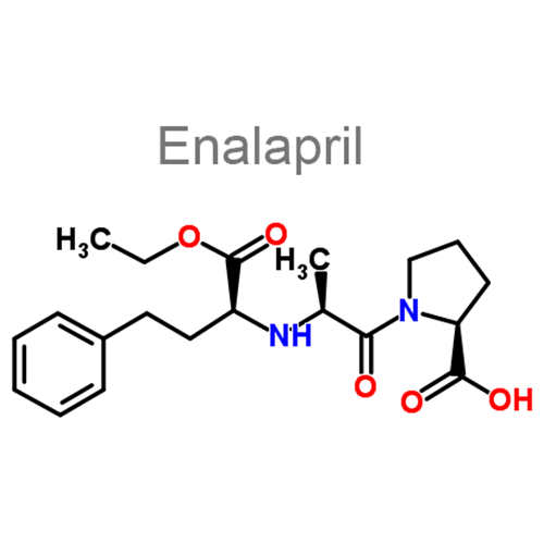 Гидрохлоротиазид + Эналаприл структурная формула 2