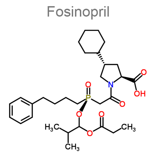 Структурная формула 2 Гидрохлоротиазид + Фозиноприл