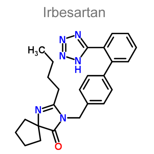 Гидрохлоротиазид + Ирбесартан структурная формула 2